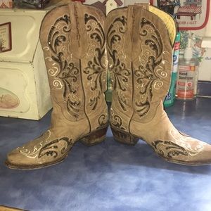 Hand made genuine Italian leather ferrini boots